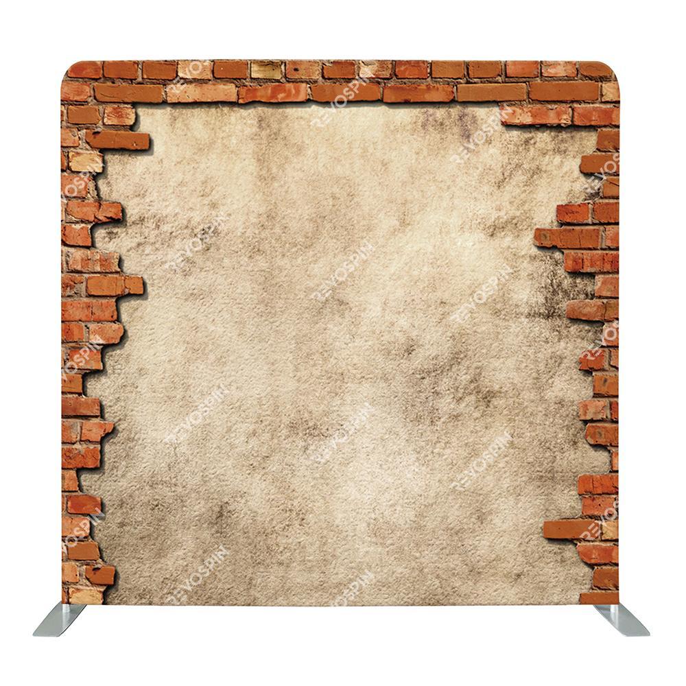 Brick Wall Grungy Frame Tension Backdrop - VS Booths 360