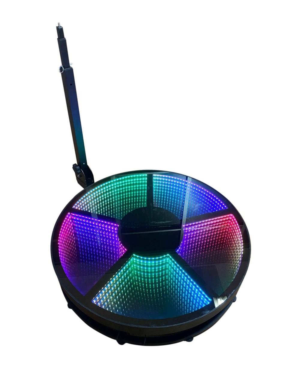 LIMITED RevoSpin Infinite LED RAL-6 Round 360 Photo Booth Deluxe Package (AUTOMATIC SPIN) - VS Booths 360