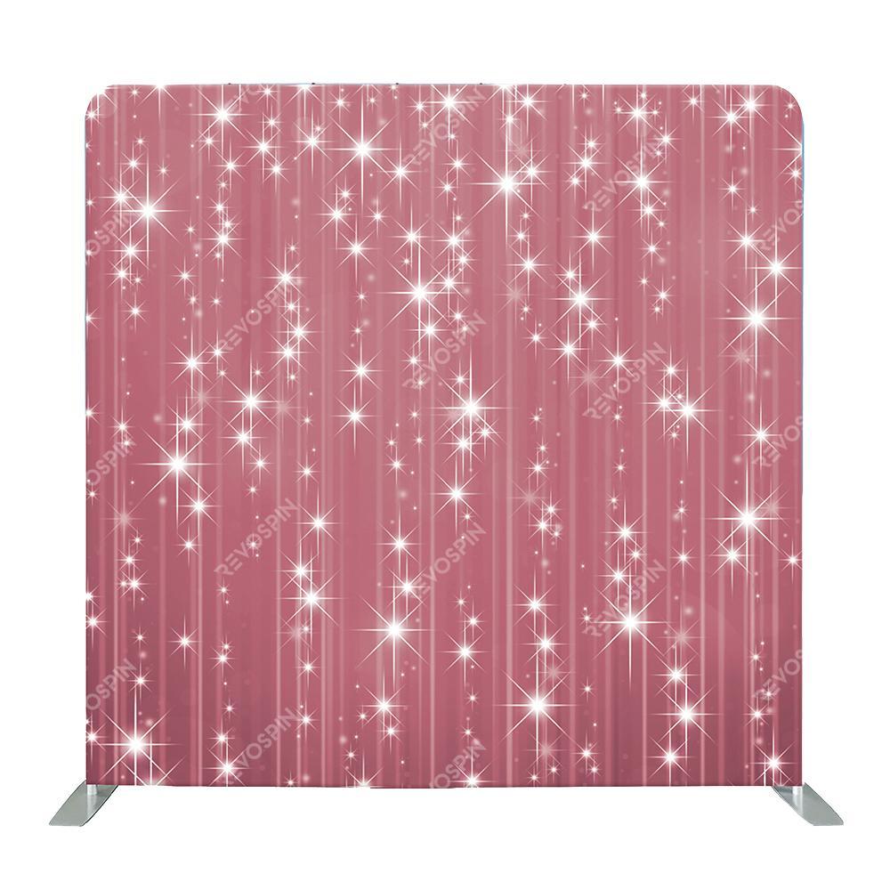 Pink Glitter Tension Backdrop - VS Booths 360