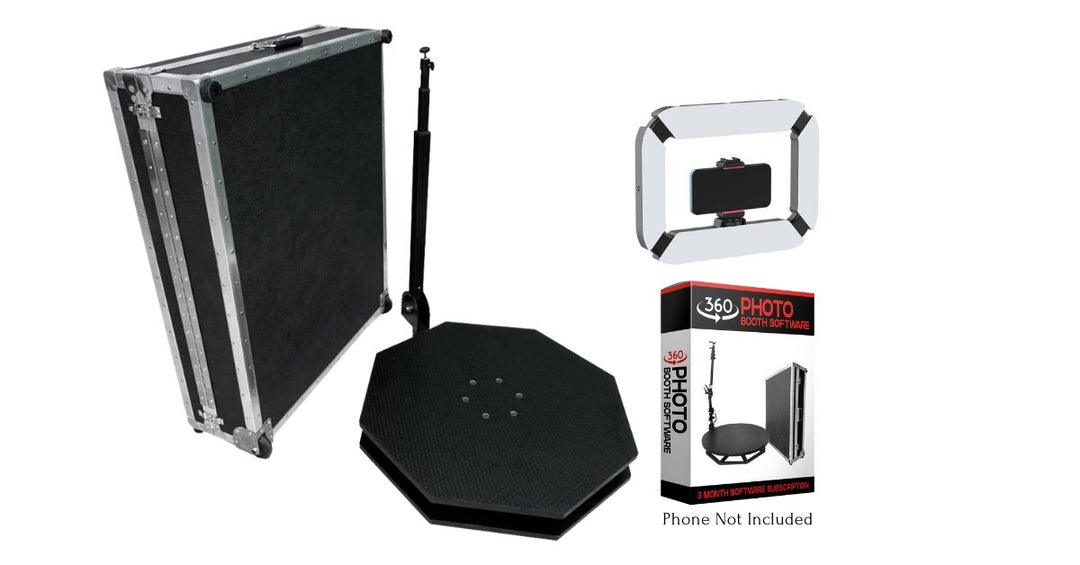 RevoSpin OM-4 Octagon 360 Photo Booth Deluxe Package (MANUAL SPIN) - VS Booths 360
