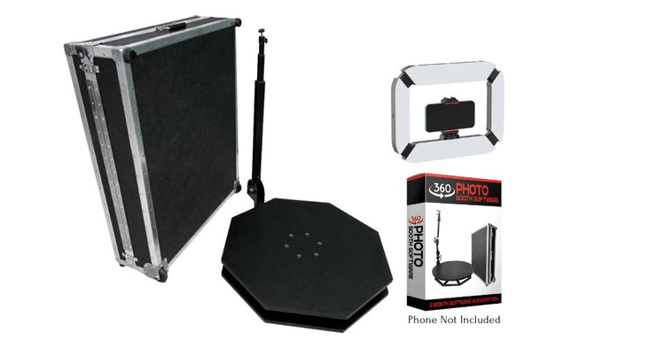 RevoSpin OM-4 Octagon 360 Photo Booth Deluxe Package (MANUAL SPIN) - VS Booths 360