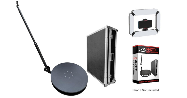 RevoSpin RM-4 Round 360 Photo Booth Deluxe Package (MANUAL SPIN) - VS Booths 360