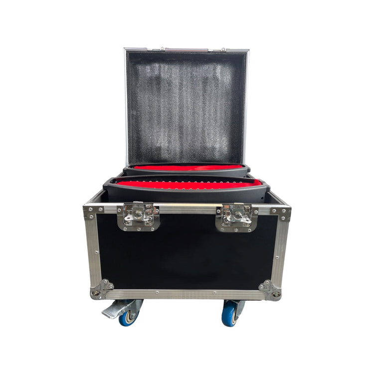 Artificial Set of 2 Silk Fire Flame Effect LED Light with Road Case (1 Case) - VS Booths 360