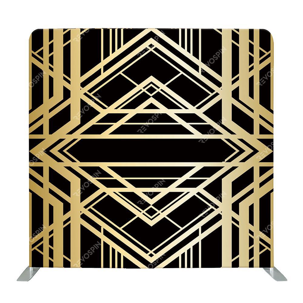 Great Gatsby Geometric Tension Backdrop - VS Booths 360