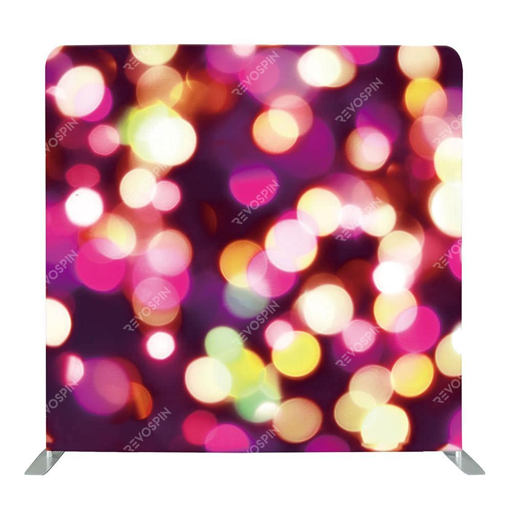 Purple Christmas Lights Tension Backdrop - VS Booths 360