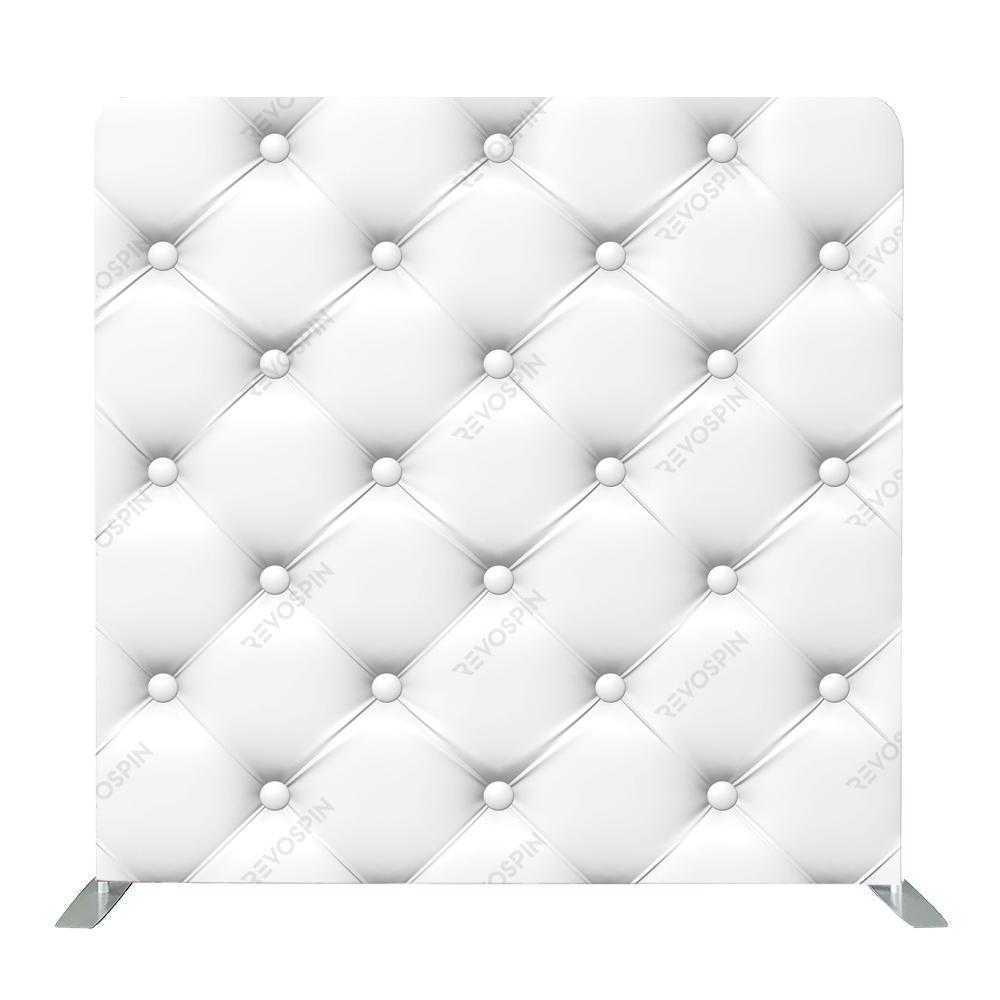 White Leather Tension Backdrop - VS Booths 360